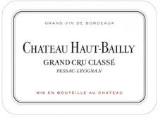 Château HAUT-BAILLY Grand cru classé 2021 la bouteille 75cl