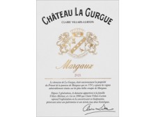 Château La GURGUE rouge 2021 la bouteille 75cl