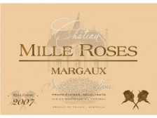 Château MILLE ROSES Margaux 2020 bottle 75cl