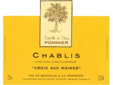 Domaine POMMIER Chablis Croix aux Moines Village dry white 2021 bottle 75cl