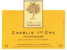 Domaine POMMIER Chablis Fourchaume 1er cru dry white 2021 bottle 75cl