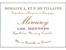 Domaine de VILLAINE Mercurey Les Montots Village rouge 2022 la bouteille 75cl