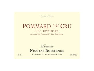 Domaine Nicolas ROSSIGNOL Pommard Les Épenots 1er cru rouge 2018 la bouteille 75cl