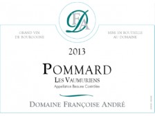 Domaine Françoise ANDRÉ Pommard Les Vaumuriens Village red 2020 bottle 75cl