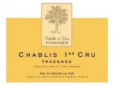 Domaine POMMIER Chablis Troesmes 1er cru dry white 2021 bottle 75cl