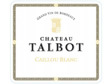 CAILLOU BLANC Vin blanc sec du Château Talbot 2021 la bouteille 75cl