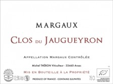Clos du JAUGUEYRON Grand Vin 2019 la bouteille 75cl