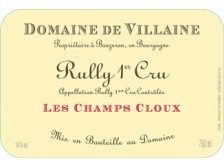 Domaine de VILLAINE Rully Les Champs Cloux 1er cru rouge 2021 la bouteille 75cl