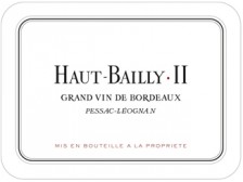 HAUT-BAILLY II Second vin du Château Haut-Bailly 2021 la bouteille 75cl