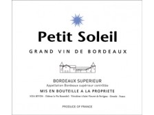 PETIT SOLEIL Second vin du Château Le Pin Beausoleil 2019 la bouteille 75cl