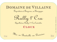 Domaine de VILLAINE Rully Cloux 1er cru rouge 2021 la bouteille 75cl