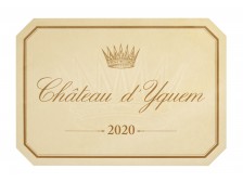 Château d'YQUEM 1er grand cru classé 2020 Etiquette