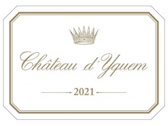Château d'YQUEM 1er grand cru classé 2021 Etiquette