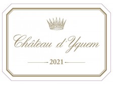 Château d'YQUEM 1er grand cru classé 2021 Etiquette
