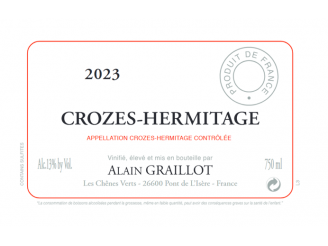 Domaine Alain GRAILLOT Crozes-Hermitage rouge 2023 la bouteille 75cl