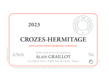 Domaine Alain GRAILLOT Crozes-Hermitage red 2023 bottle 75cl