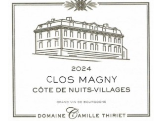Domaine Camille THIRIET Clos Magny 2024 la bouteille 75cl