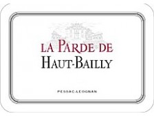 La PARDE de HAUT-BAILLY Second vin du Château Haut-Bailly 2016 la bouteille 75cl