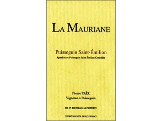 La MAURIANE Red 2016 bottle 75cl