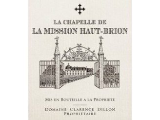 La CHAPELLE de la MISSION HAUT-BRION Second vin rouge du Château La Mission Haut-Brion 2016 la bouteille 75cl