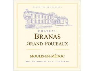 Château BRANAS GRAND POUJEAUX rouge 2016 la bouteille 75cl
