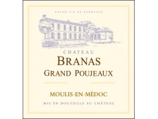 Château BRANAS GRAND POUJEAUX rouge 2016 la bouteille 75cl