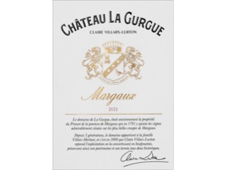Château La GURGUE rouge 2021 la bouteille 75cl