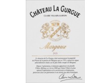 Château La GURGUE rouge 2020 la bouteille 75cl