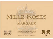 Château MILLE ROSES Margaux 2019 la bouteille 75cl