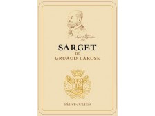 SARGET de GRUAUD Second wine from Château Gruaud-Larose 2019 bottle 75cl