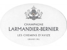 Champagne LARMANDIER-BERNIER "Les Chemins d'Avize" Grand cru - Blanc de blancs 2015 la bouteille 75cl