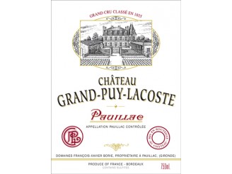 Château GRAND-PUY-LACOSTE 5ème grand cru classé 2020 wooden case of 6 bottles 75cl