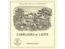 CARRUADES de LAFITE Second wine from Château Lafite-Rothschild 2019 bottle 75cl