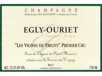 Champagne ÉGLY-OURIET "Les Vignes de Vrigny" 1er cru ---- bottle 75cl