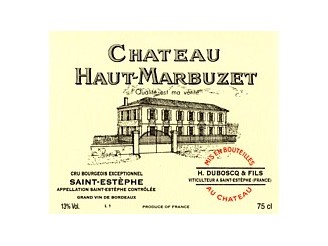 Château HAUT-MARBUZET rouge 2018 la bouteille 75cl