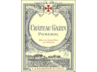 Château GAZIN rouge 2017 la bouteille 75cl