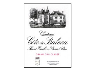 Château CÔTE DE BALEAU Grand cru classé 2018 la bouteille 75cl