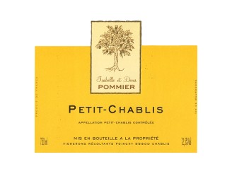 Domaine POMMIER Petit-Chablis Hauterivien blanc 2022 le carton de 6 bouteilles