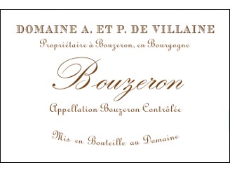 Domaine de VILLAINE Bouzeron Village blanc 2020 la bouteille 75cl