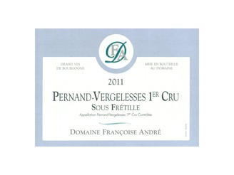 Domaine Françoise ANDRÉ Pernand-Vergelesses Sous Frétille 1er cru dry white 2021 bottle 75cl