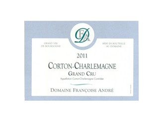Domaine Françoise ANDRÉ Corton-Charlemagne Grand cru blanc 2021 la bouteille 75cl