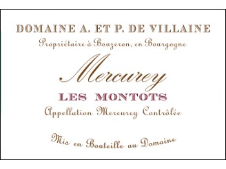 Domaine de VILLAINE Mercurey Les Montots Village red 2022 bottle 75cl