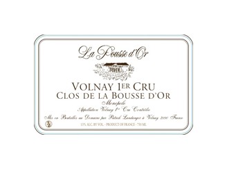 Domaine de La POUSSE d'OR Volnay Clos de la Bousse d'Or 1er cru rouge 2023 la bouteille 75cl