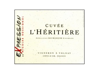 Domaine Nicolas ROSSIGNOL Bourgogne L'Héritière red 2022 bottle 75cl