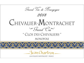 Domaine Jean CHARTRON Chevalier-Montrachet Clos des Chevaliers Grand cru blanc Monopole 2021 la bouteille 75cl