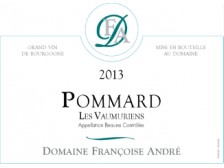 Domaine Françoise ANDRÉ Pommard Les Vaumuriens Village rouge 2015 la bouteille 75cl