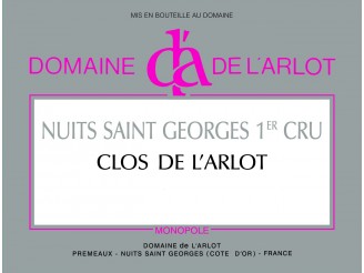 Domaine de L'ARLOT Nuits-Saint-Georges Clos de l'Arlot 1er cru blanc Monopole 2021 la bouteille 75cl