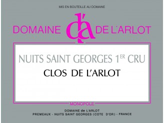 Domaine de L'ARLOT Nuits-Saint-Georges Clos de l'Arlot 1er cru blanc Monopole 2020 la bouteille 75cl