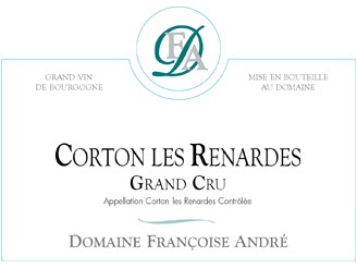 Domaine Françoise ANDRÉ Corton Les Renardes Grand cru rouge 2020 la bouteille 75cl