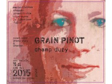 Domaine Marie-Thérèse CHAPPAZ Grain Pinot Champ Dury 2018 la bouteille 75cl